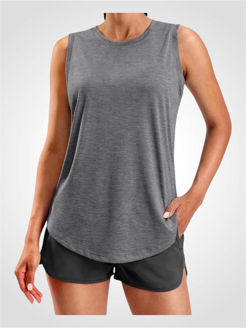 Head Women's Heather Gray Sleeveless Tank Top Large - NWT